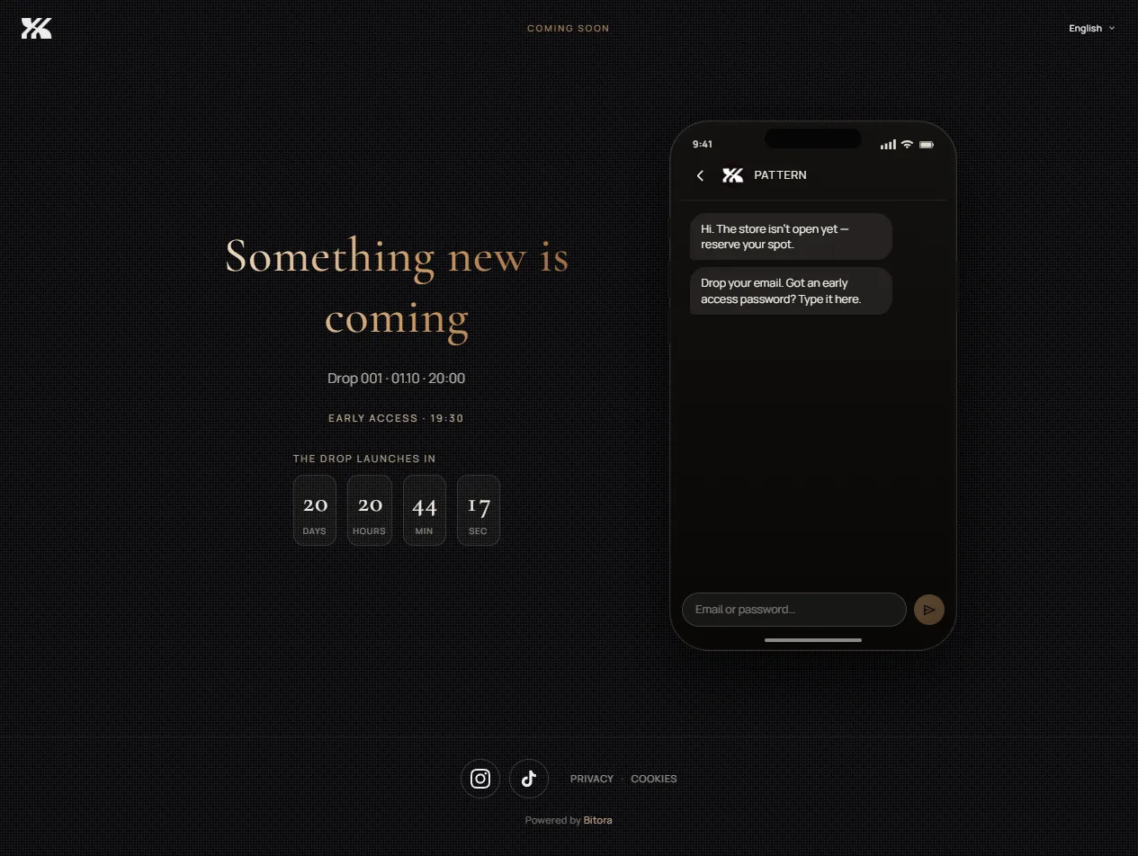 PATTERN CLO. website preview